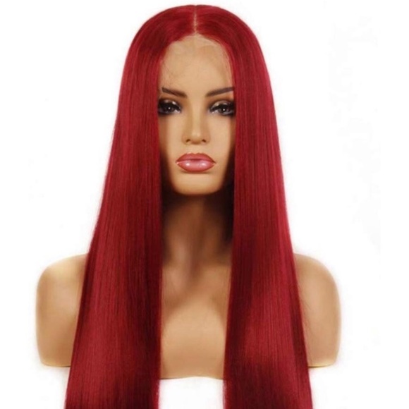 ♥️JEZZE RED 24” STRAIGHT LACE FRONT - Picture 3 of 5